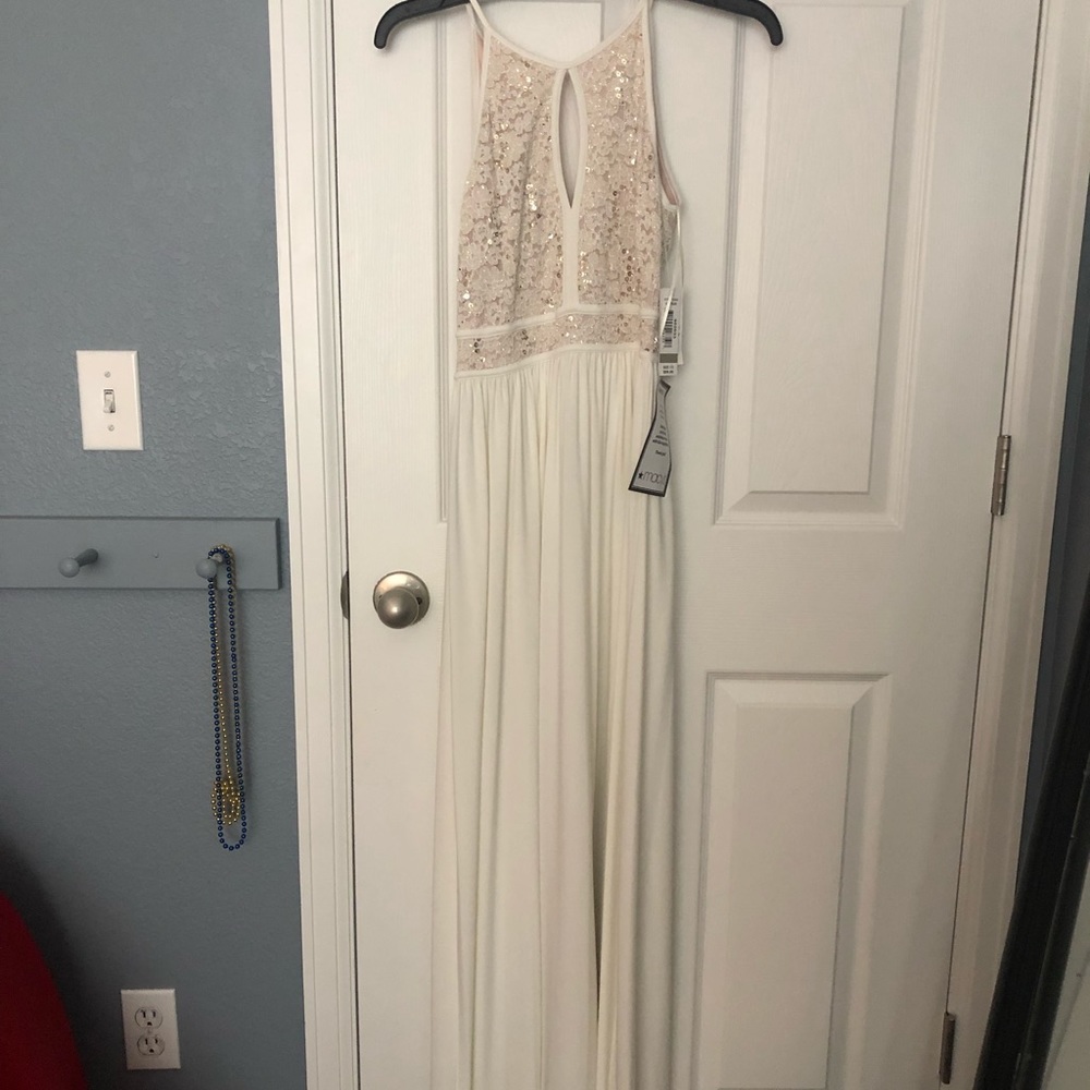 White/Nude Prom Dress